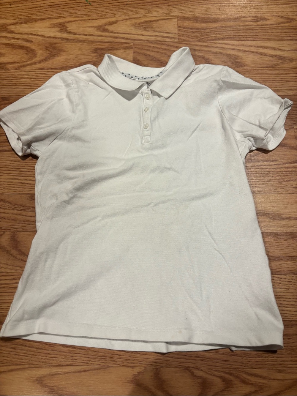 wonder nation White Girls' Polo Shirt - Short Sleeve School Top size XL 14-16